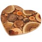 Handmade Wooden Heart Trivet 21 x 20 cm | Wooden World