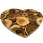 Wooden World - Handmade Wooden Heart Trivet 21 x 20 cm Hot Dish & Plate Stand Wooden World - Handmade Wooden Heart Trivet 21 x 20 cm Hot Dish & Plate Stand