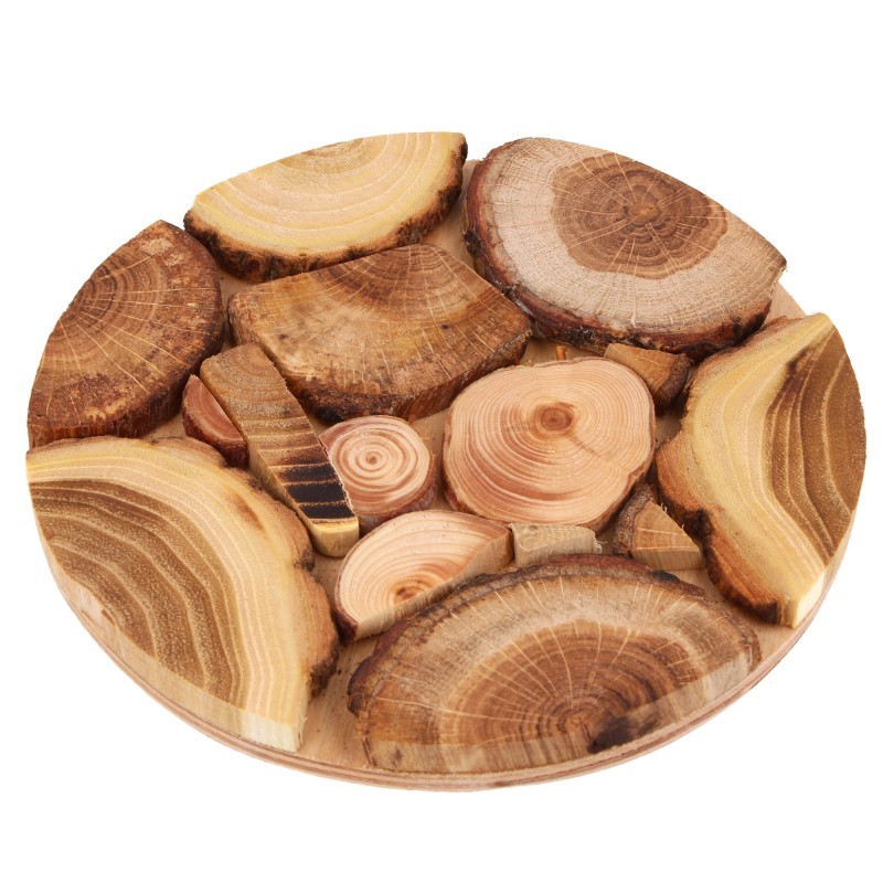 Wooden World - Handmade Round Wooden Trivet 21 cm for Hot Dishes and Plates