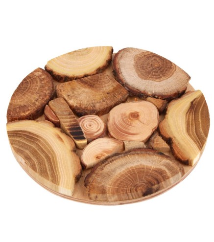 Handmade Round Wooden Trivet 21 cm | Wooden World