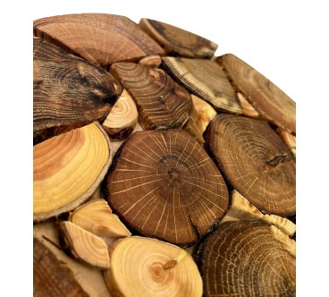 Handmade Round Wooden Trivet 21 cm | Wooden World
