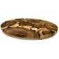 Wooden World - Handmade Round Wooden Trivet 21 cm for Hot Dishes and Plates