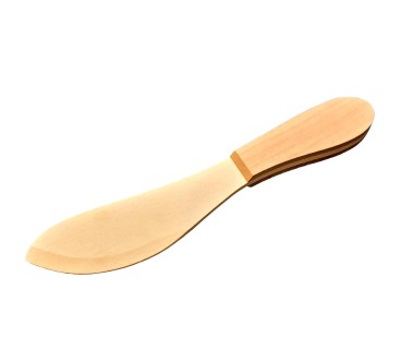 Large Beech Wood Butter Dish with Lid & Wooden Knife