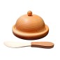 Small Beech Wood Butter Dish with Lid and Wooden Knife – Oiled