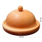 Small Beech Wood Butter Dish with Lid and Wooden Knife – Oiled