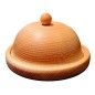 Small Beech Wood Butter Dish with Lid and Wooden Knife – Oiled