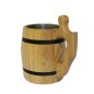 Oak Wooden Tankard with Metal Insert 1 Pint | Wooden World