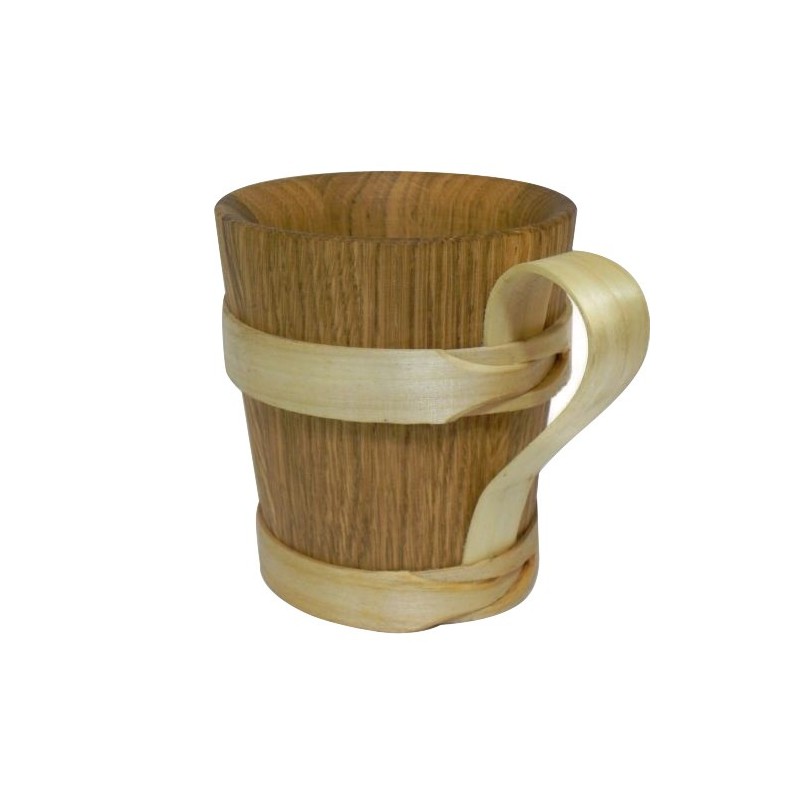 Wooden World Oak Wood Beer Mug 1 Pint 0.5 L Oiled Wooden Tankard with Handle for Warm & Cold Drinks Wooden World Oak Wood Beer Mug 1 Pint 0.5 L Oiled Wooden Tankard with Handle for Warm & Cold Drinks