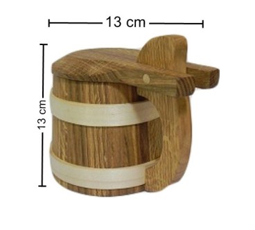 Oak Wooden Beer Mug with Lid 0.5L | Wooden World