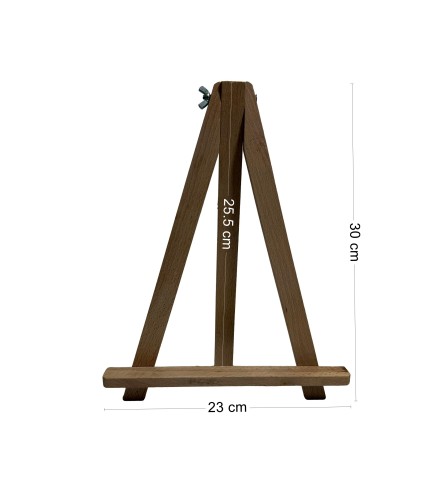 Wooden Easel 30 cm – Foldable Display Stand for Photos, Menus, Cards and Decorative Boards