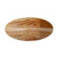 Wooden World Large Oak 5-Section Snack Serving Tray 55cm Oiled Wooden Appetiser Platter