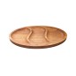 Wooden World Small Oak Wood 3-Compartment Snack Serving Tray 29cm Oiled Oval Appetiser Platter Wooden World Small Oak Wood 3-Compartment Snack Serving Tray 29cm Oiled Oval Appetiser Platter