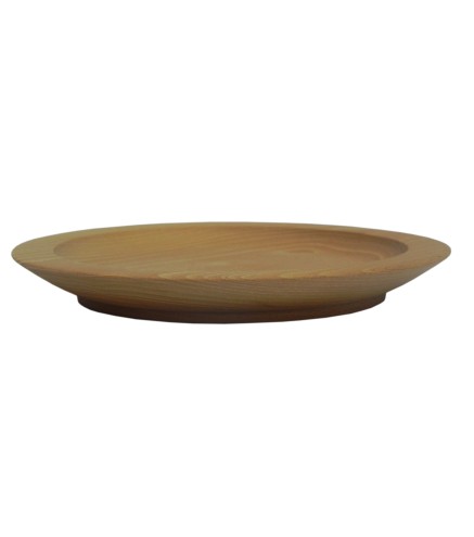 Wooden World Small Oiled Wooden Plate 25cm Round Natural Serving Plate
