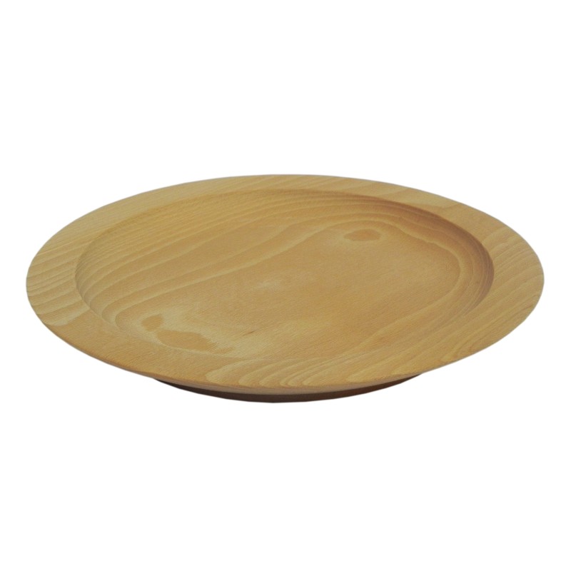Wooden World Small Oiled Wooden Plate 25cm Round Natural Serving Plate Wooden World Small Oiled Wooden Plate 25cm Round Natural Serving Plate