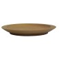 Wooden World Large Oiled Wooden Plate 30cm Round Serving Dinner Plate
