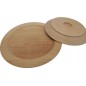 Wooden World Set of 2 Wooden Plates 25 cm & 30 cm Natural Eco Style Dinner & Serving Plates