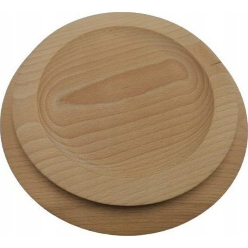 Wooden World Set of 2 Wooden Plates 25 cm & 30 cm Natural Eco Style Dinner & Serving Plates