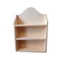 Wooden World Pine Wall-Mounted Spice Rack with 2 Shelves – Unfinished Wooden Kitchen Organiser