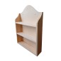 Wooden World Pine Wall-Mounted Spice Rack with 2 Shelves – Unfinished Wooden Kitchen Organiser