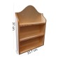 Wooden World Pine Wall-Mounted Spice Rack with 2 Shelves – Unfinished Wooden Kitchen Organiser