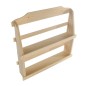 Pine Wood 2-Tier Wall Spice Rack | Wooden World