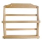 Wooden World Pine Wood 2-Tier Wall Spice Rack – Lightweight Kitchen Shelf Organiser for Spice Jars & Small Items