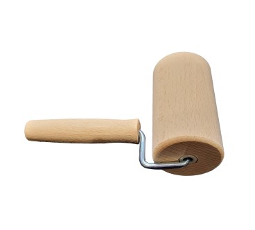 Beech Wood Pastry Roller with Handle 10 cm | Wooden World