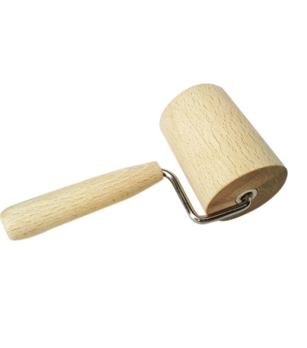 Beech Wood Pastry Roller with Handle 7cm | Wooden World