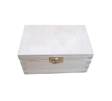 Wooden Tea Box – 2 Compartments – Handmade in UK