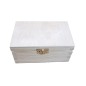 Wooden Tea Box – 2 Compartments – Natural Pine – Handmade in UK – Smooth Raw Finish – Storage for Tea, Herbs, Spices or Gifts
