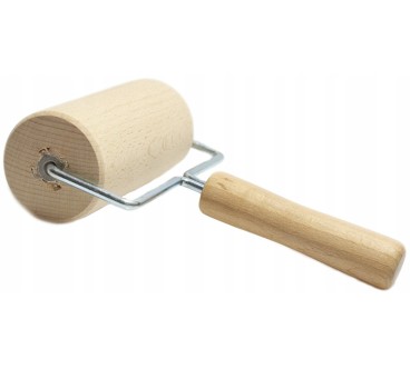 Beech Wood Rolling Pin with Handle 12cm | Pastry Roller