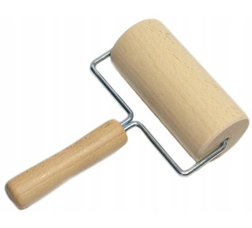 Beech Wood Rolling Pin with Handle 12cm | Pastry Roller