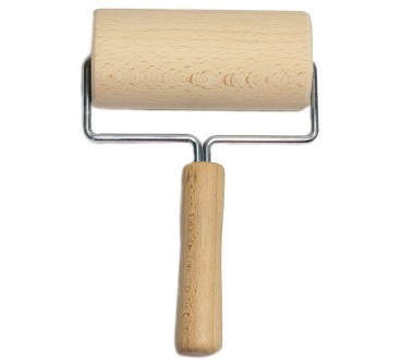 Beech Wood Rolling Pin with Handle 12cm | Pastry Roller