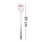 Wooden World Set of 20 Beech Wood Cooking Spoons with Heart Cut-Out 30cm – Wooden Kitchen Utensils for Cooking and Serving