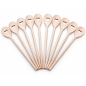 10 Beech Wood Cooking Spoons with Hearts 30cm | Wooden World