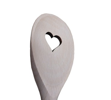 Beech Wood Heart Cooking Spoon 30cm | Wooden World