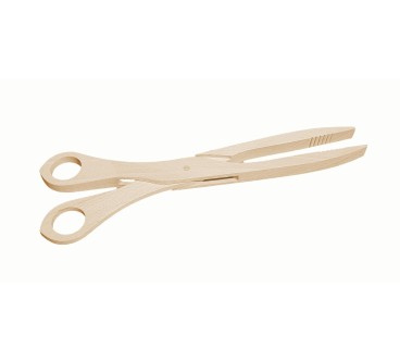 Wooden World Beech Wood BBQ Scissor Tongs 28cm – Wooden Grill & Cooking Tongs for Turning and Serving Food