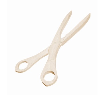 Beech Wood BBQ Scissor Tongs 28cm | Wooden World