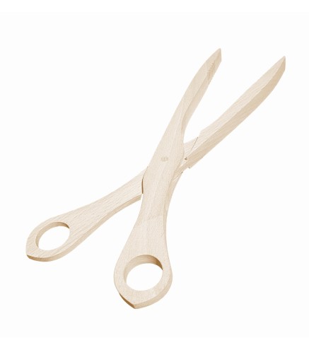 Beech Wood BBQ Scissor Tongs 28cm | Wooden World