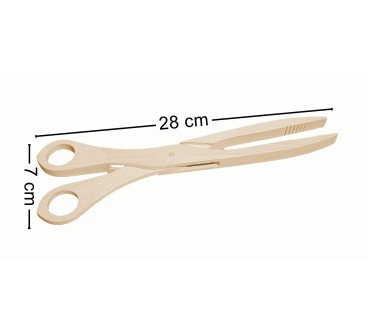 Beech Wood BBQ Scissor Tongs 28cm | Wooden World