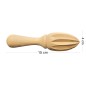 Wooden World Beech Wood Citrus Reamer 15cm – Manual Lemon & Lime Squeezer with Easy-Grip Handle
