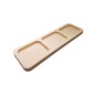 Beech Wood 3 Compartment Serving Tray 30cm | Wooden World