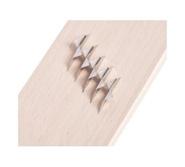 Wooden World Small Beech Wood Onion Grater with Metal Teeth 24cm – Compact Manual Kitchen Tool