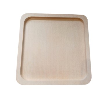 Square Beech Wood Serving Tray 19cm | Wooden World