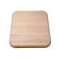 Wooden World Square Beech Wood Serving Tray 19cm with Rounded Edges – Unfinished Wooden Snack & Display Tray