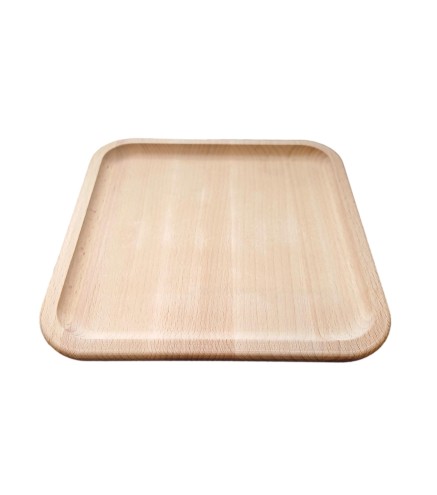 Square Beech Wood Serving Tray 19cm | Wooden World