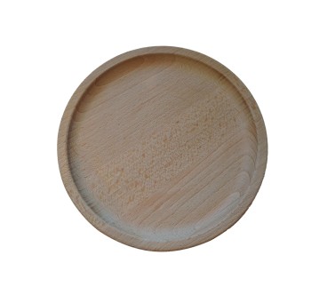 18cm Round Beech Wood Serving Tray | Wooden World