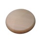 Wooden World 18cm Round Beech Wood Serving Tray – Unfinished Wooden Plate with Rounded Edges for Snacks & Decor