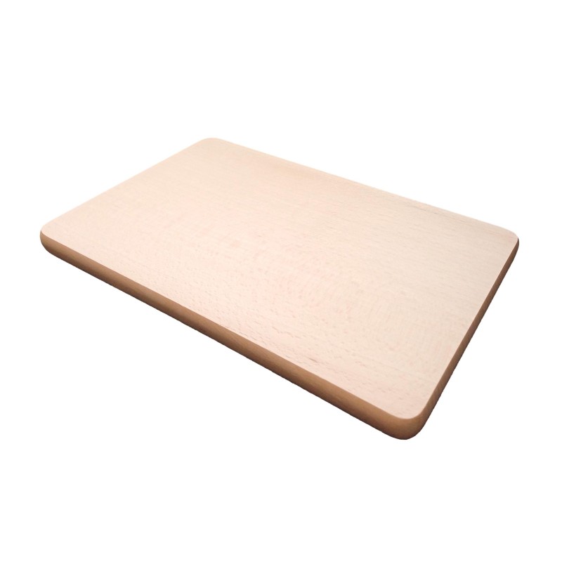 Wooden World Unfinished Beech Wood Board 28 x 18 cm - Rectangular Chopping Board for Kitchen, Serving & DIY Wooden World Unfinished Beech Wood Board 28 x 18 cm - Rectangular Chopping Board for Kitchen, Serving & DIY