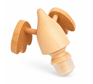 Duck Wine Bottle Stopper in Beech Wood | Wooden World